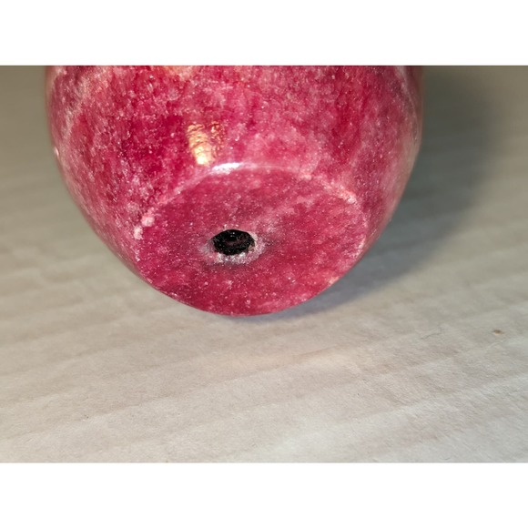 Vintage Red Marble Apple Paperweight Heavy Decorative Teacher Hostess Gift - Picture 5 of 7